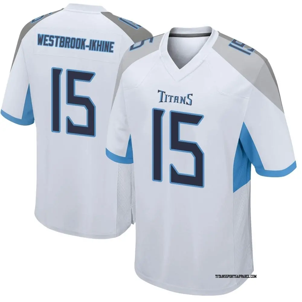 Game White Youth Nick Westbrook-Ikhine Tennessee Titans Jersey