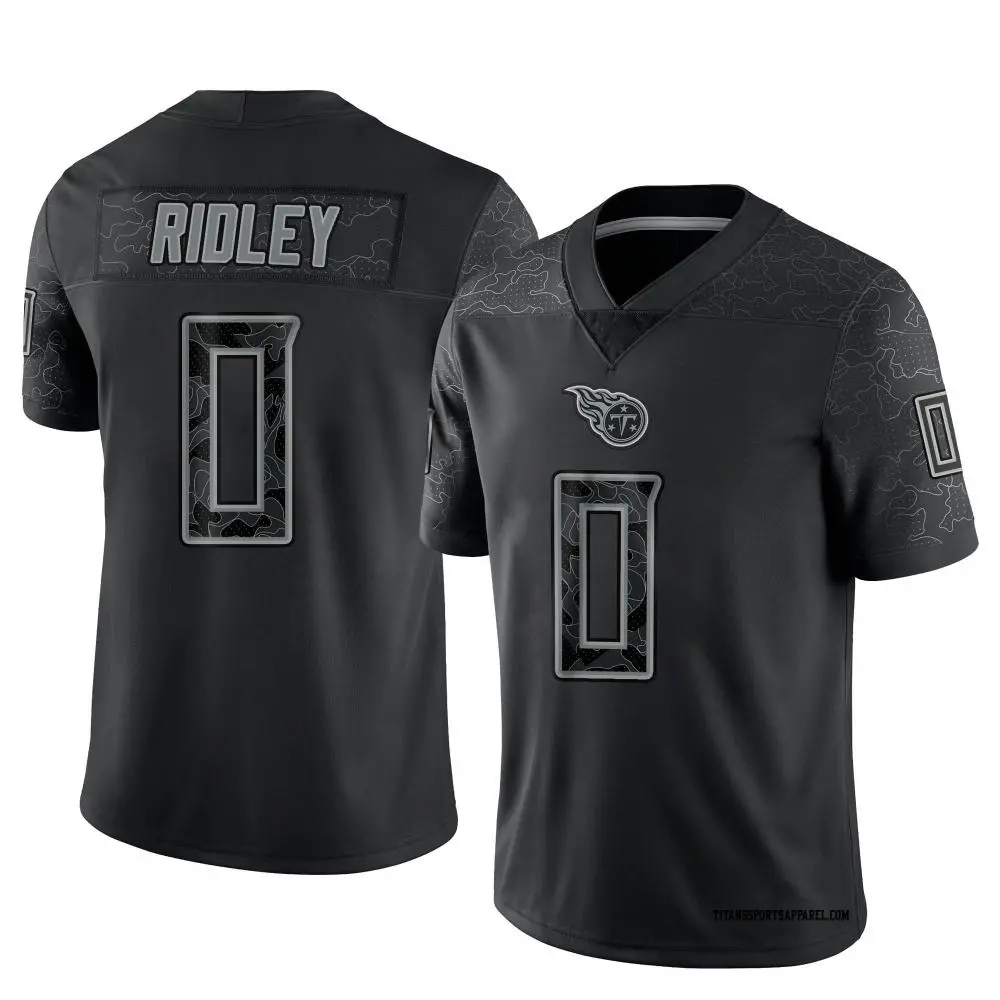 Limited Black Youth Calvin Ridley Tennessee Titans Reflective Jersey