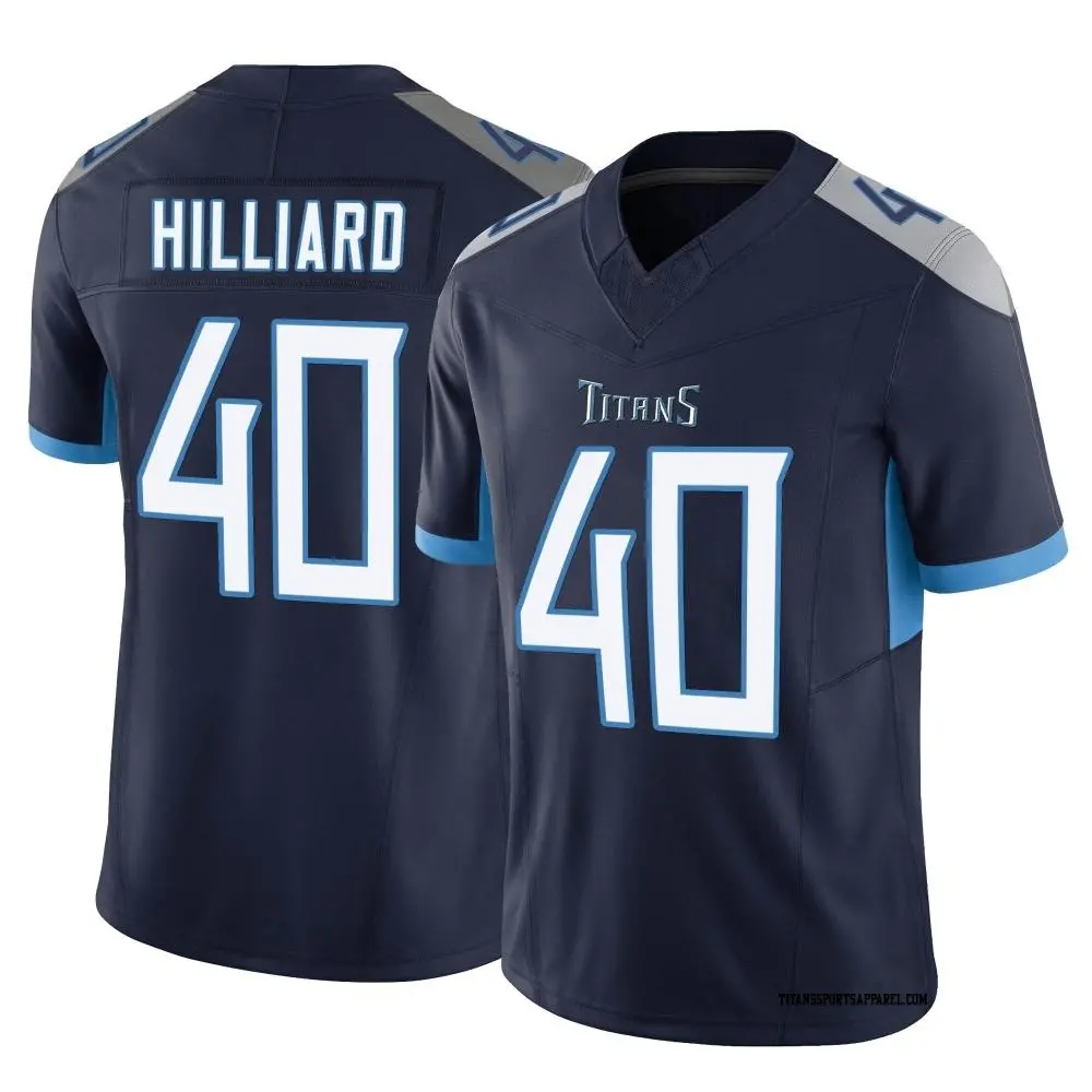 Limited Navy Youth Dontrell Hilliard Tennessee Titans Vapor F.U.S.E. Jersey