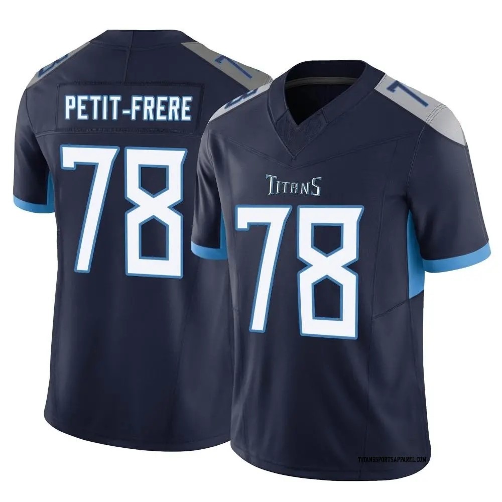 Limited Navy Youth Nicholas Petit-Frere Tennessee Titans Vapor F.U.S.E. Jersey